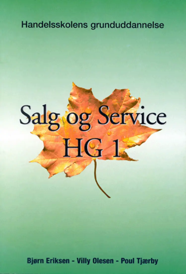 Salg & service - niveau F & E, HG af Bjørn Eriksen