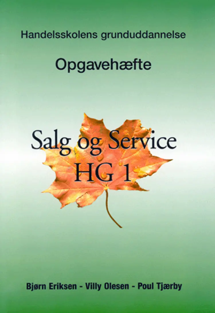 Salg og Service HG1, niveau F & E af Bjørn Eriksen