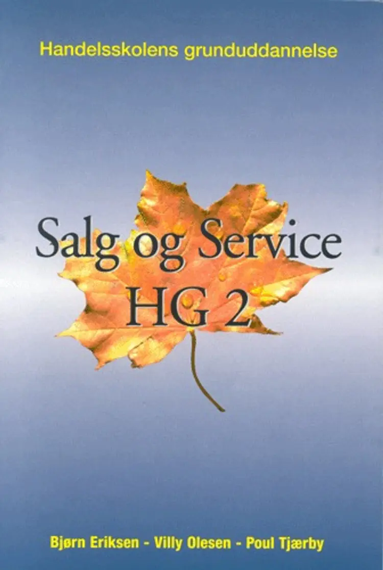 Salg & service - niveau D & C, HG af Bjørn Eriksen