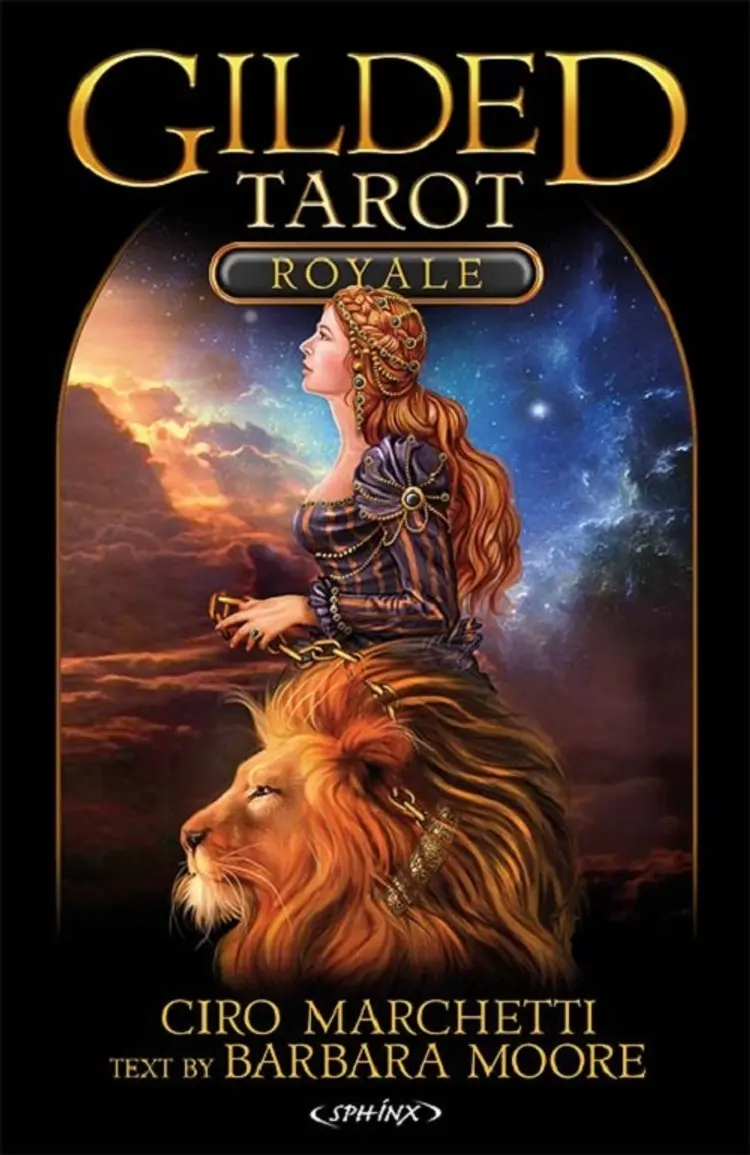 Gilded Tarot Royale SÆT - DK (bog + ENG kort) af Ciro Marcheti