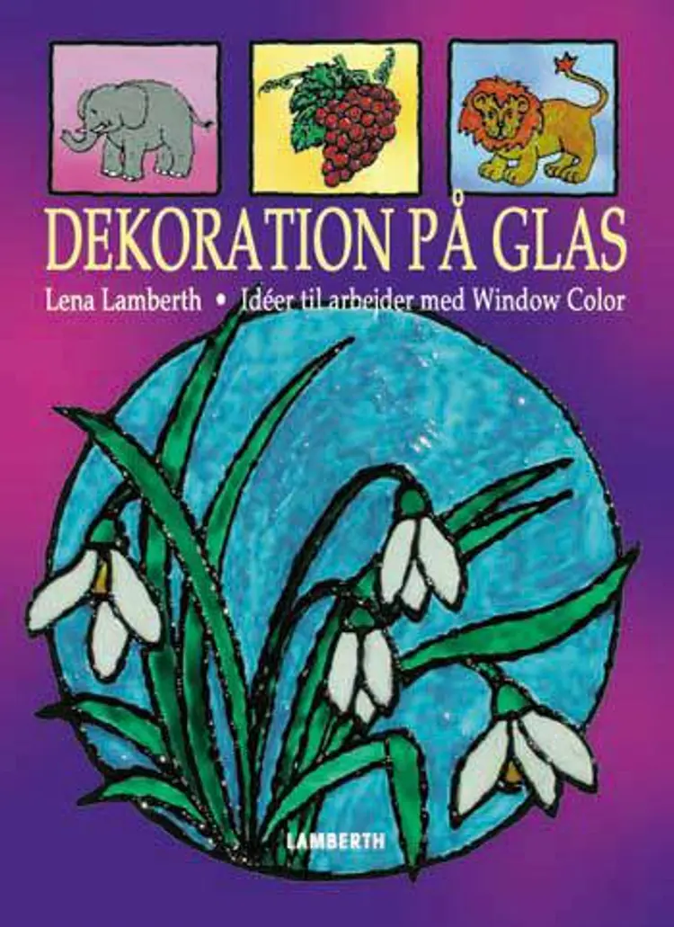 Dekoration på glas af Lena Lamberth