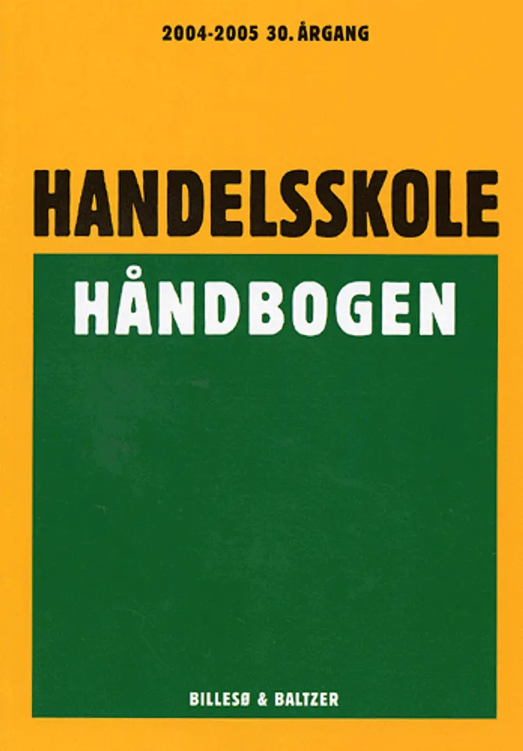 Handelsskole håndbogen af Merete Friberg
