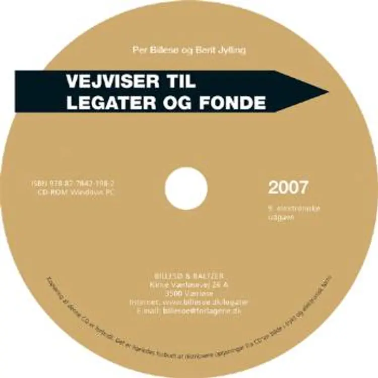 Vejviser til legater og fonde 2007 af Per Billesø