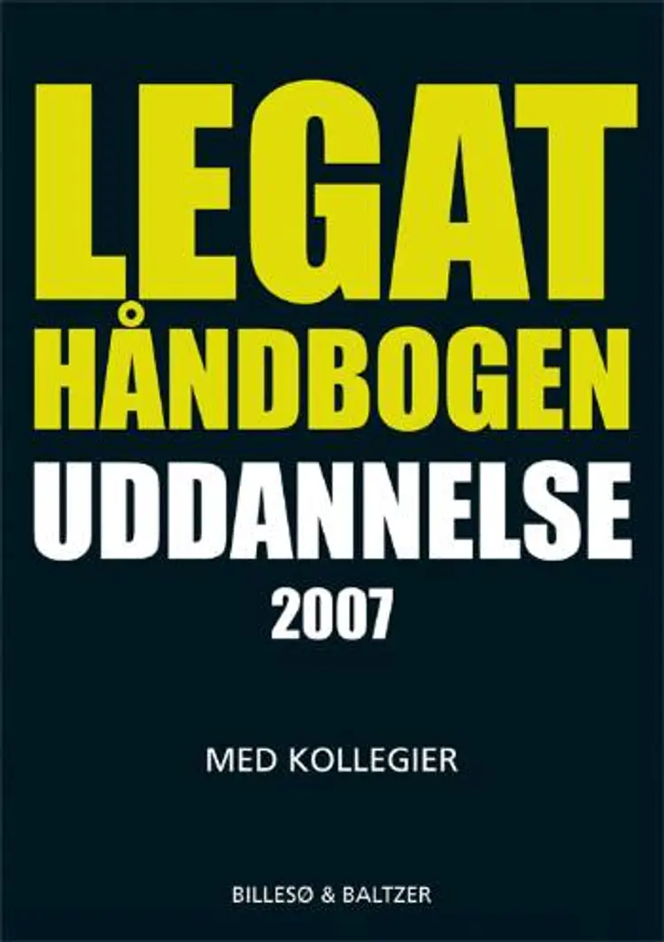 Legathåndbogen med kollegier for alle uddannelsessøgende af Per Billesø