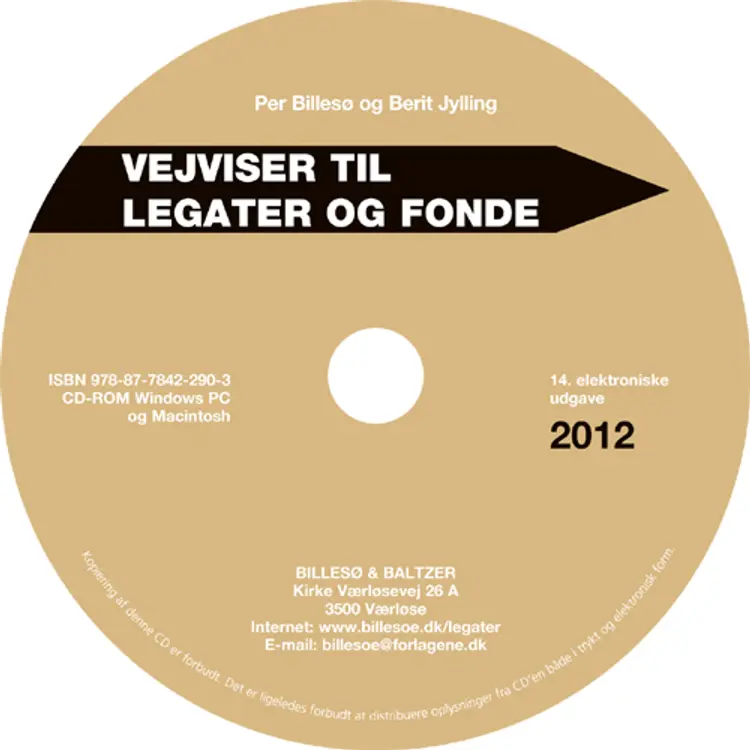 Vejviser til legater og fonde 2012 af Per Billesø