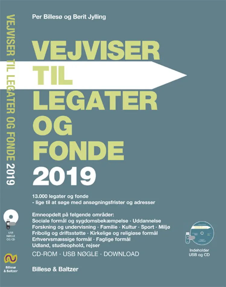 Vejviser til legater og fonde 2019 CD-ROM og USB af Per Billesø