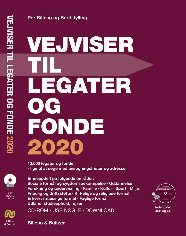 Vejviser til legater og fonde 2020 CD-ROM og USB af Per Billesø