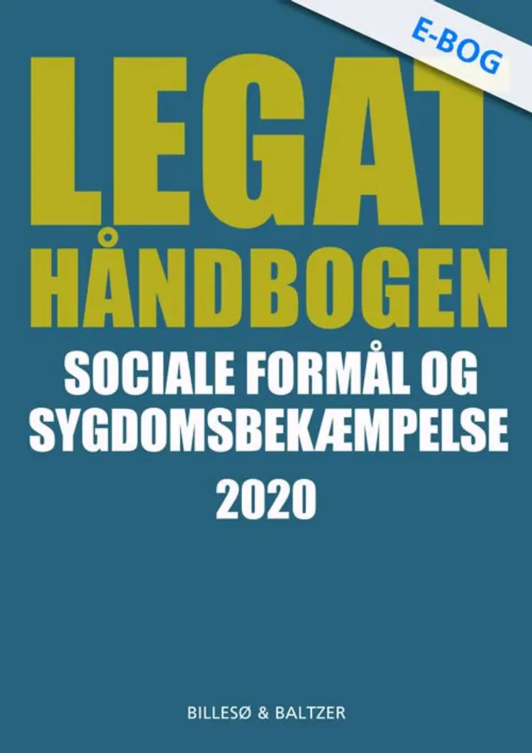 Legathåndbogen Sociale formål og sygdomsbekæmpelse 2020 af Per Billesø