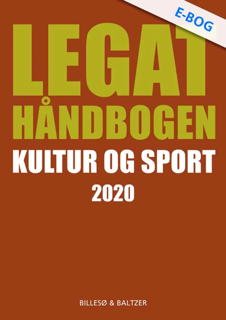 Legathåndbogen Kultur og sport 2020 af Per Billesø
