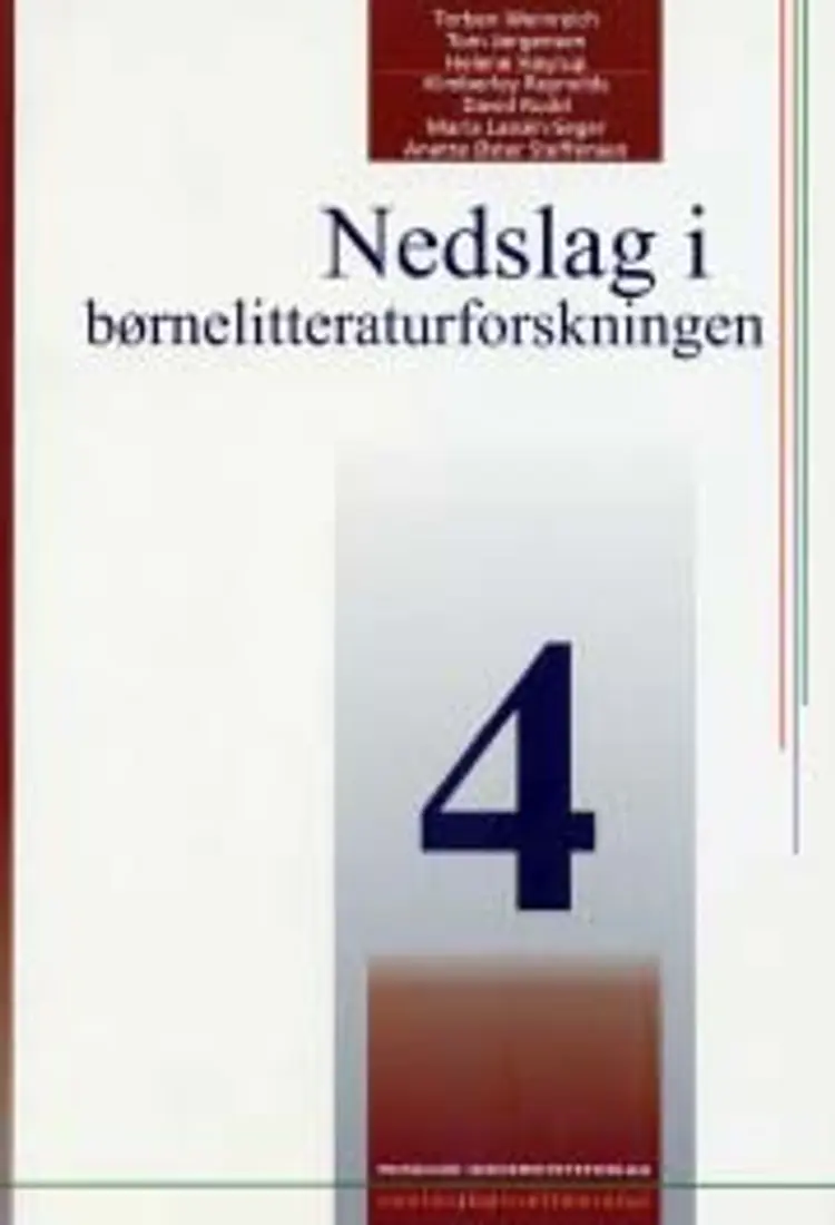 Nedslag i børnelitteraturforskningen 4 af Torben Weinreich