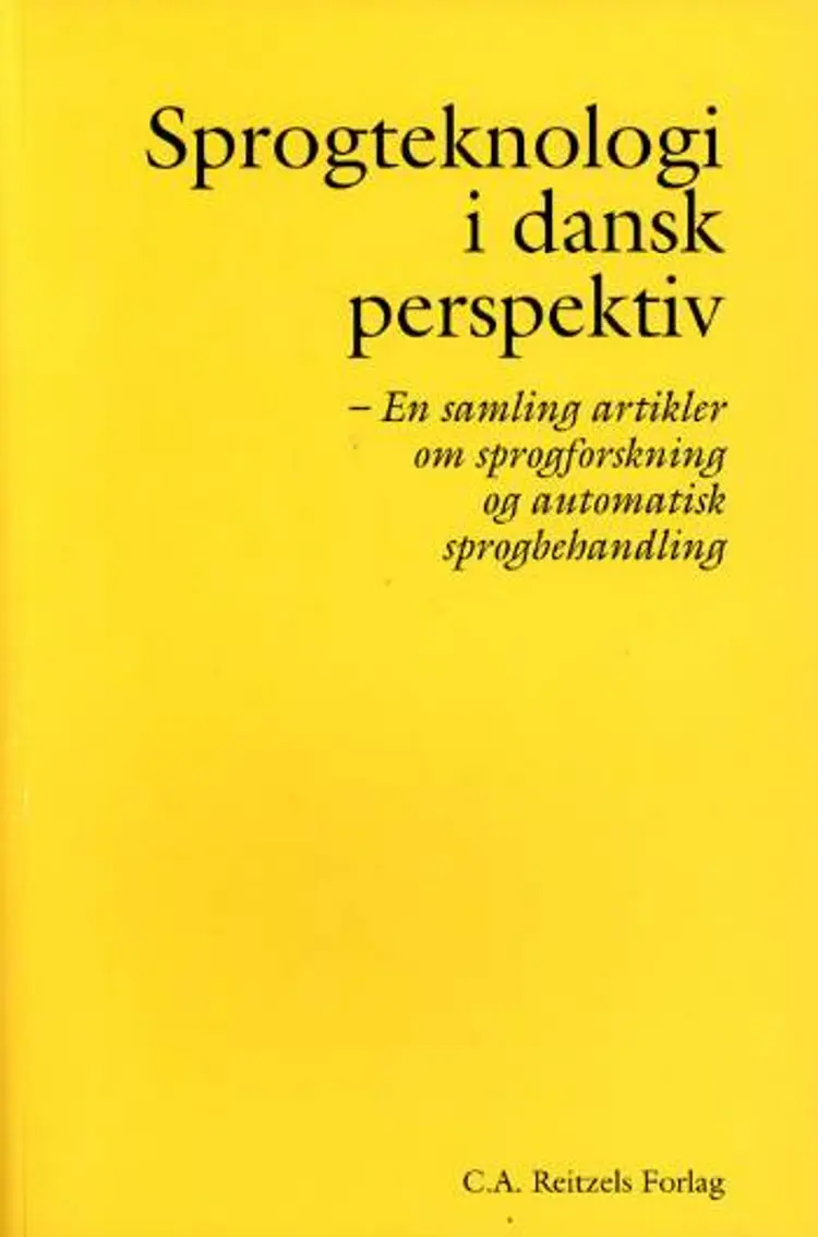 Sprogteknologi i dansk perspektiv af Sanni Nimb