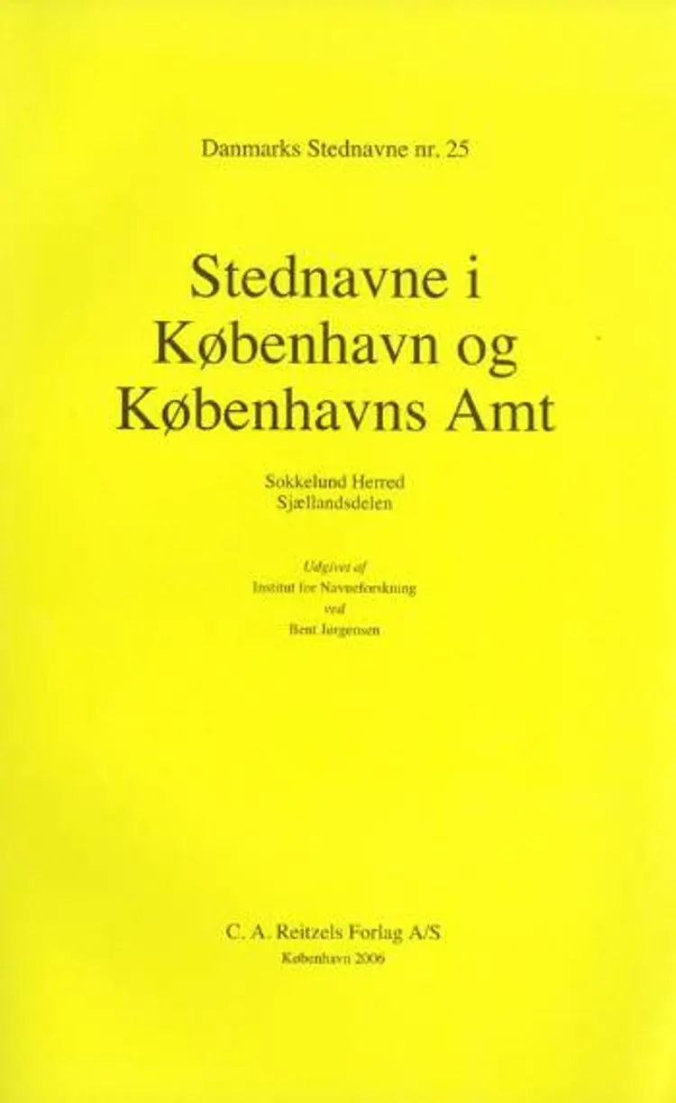 Danmarks stednavne af Bent Jørgensen