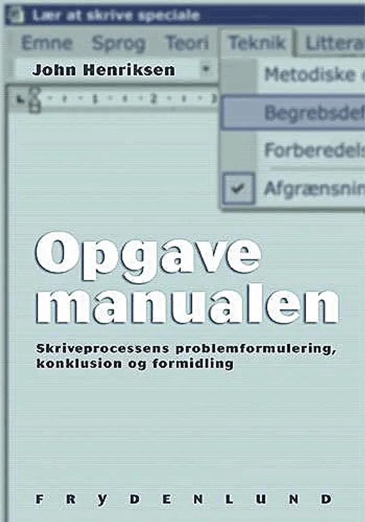 Opgavemanualen af John Henriksen
