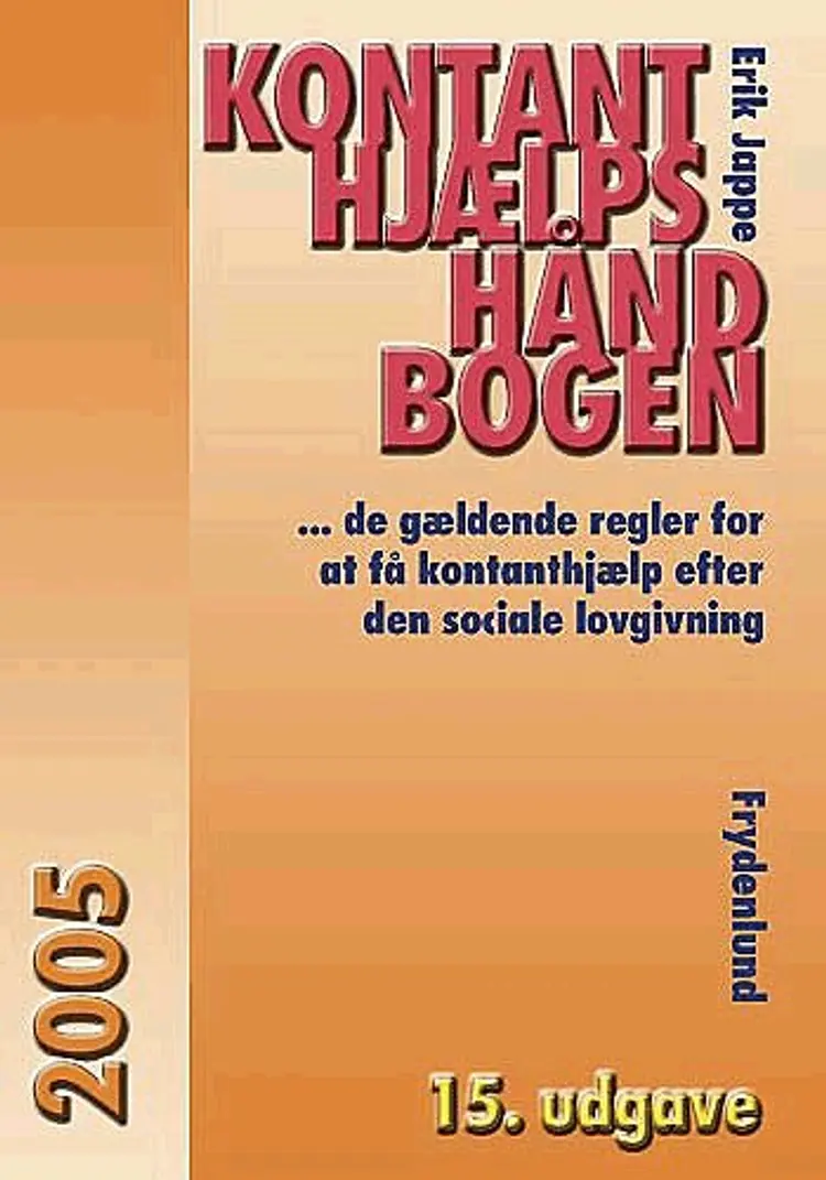 Kontanthjælpshåndbogen 2005 af Erik Jappe