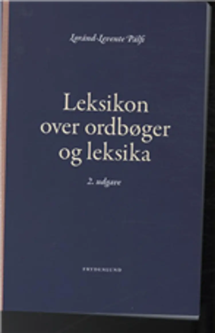 Leksikon over ordbøger og leksika af Loránd-Levente Pálfi