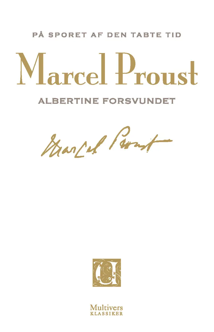 Albertine forsvundet af Marcel Proust