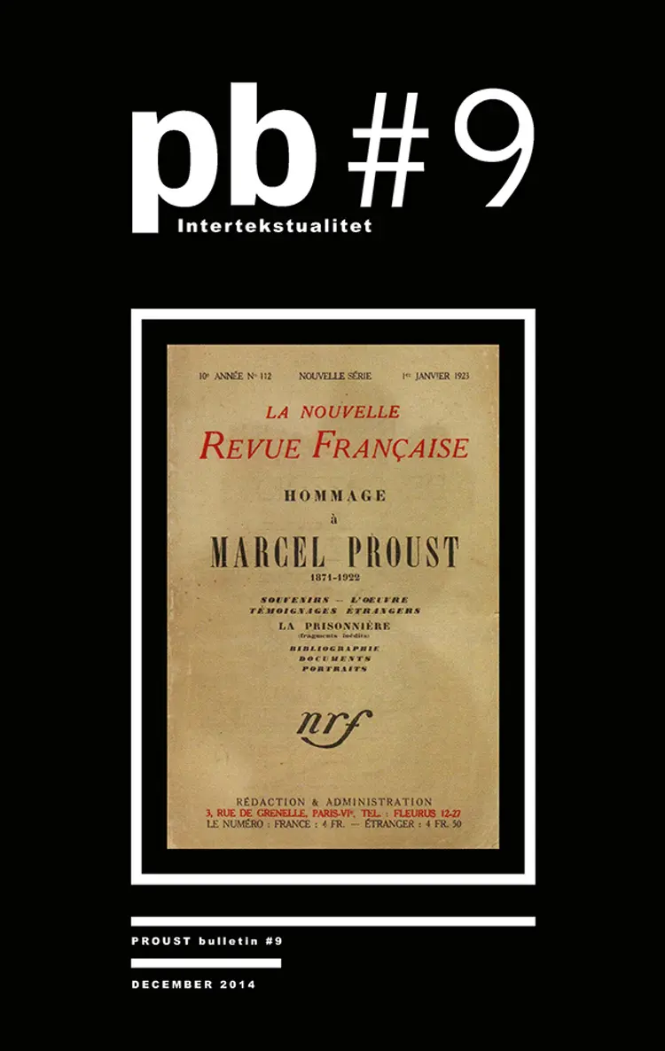 Proust Bulletin no. 9 (PB # 9) af Leif Hasle m.fl.