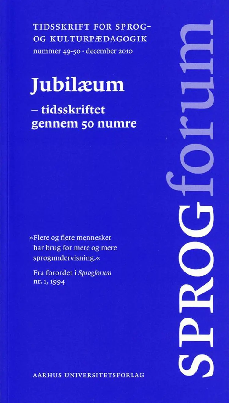 Jubilæum - tidsskriftet gennem 50 numre af Karen Lund