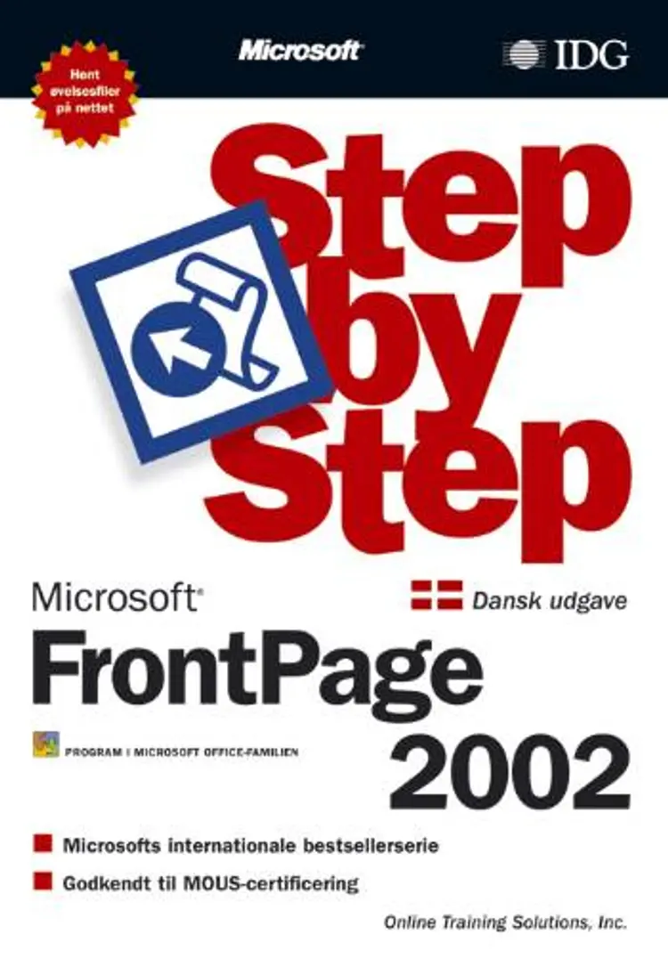 FrontPage 2002 Step by Step af Inc.
