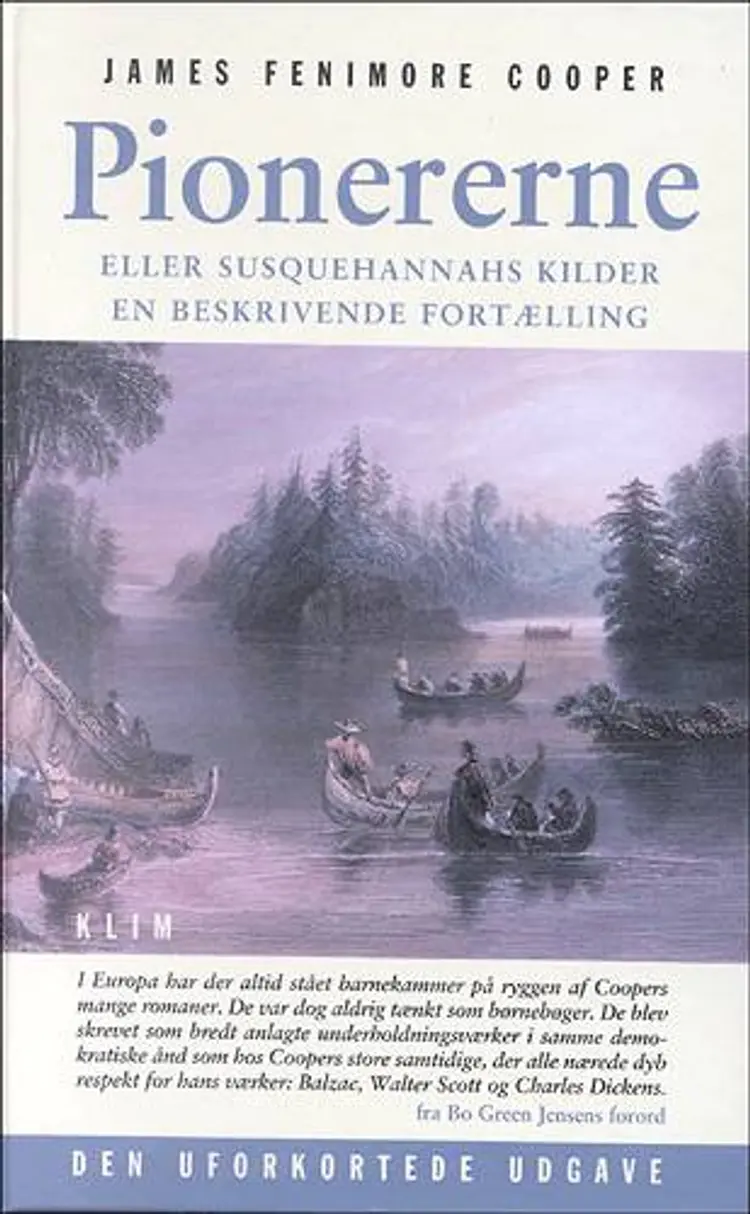 Pionererne eller Susquehannahs kilder af J. F. Cooper