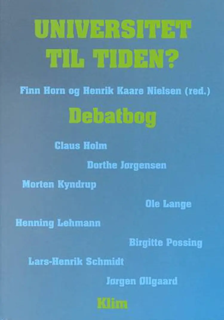 Universitet til tiden? af .