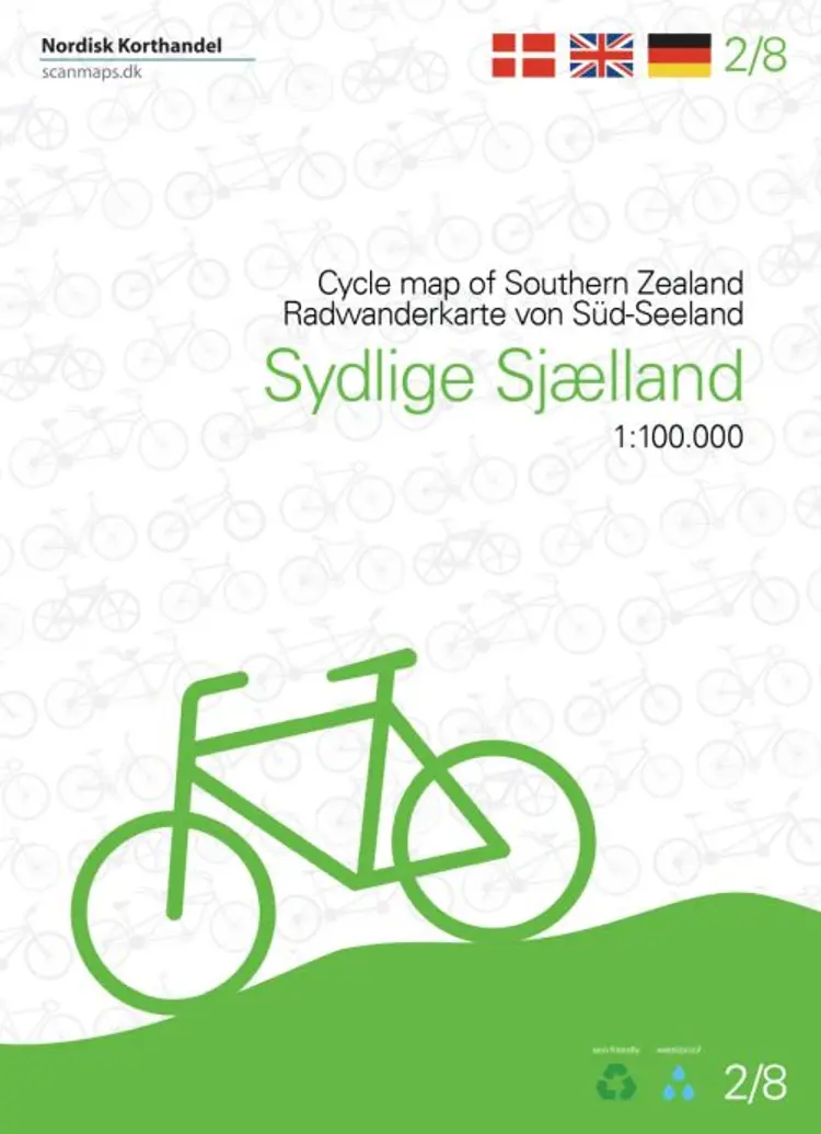 Sydlige Sjælland cykelkort af Jens Erik Larsen