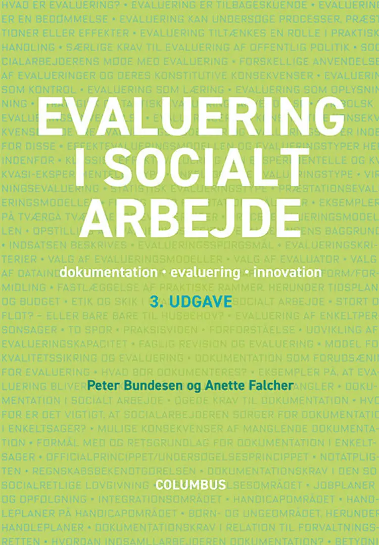 Evaluering i socialt arbejde, 3. udg. af Peter Bundesen