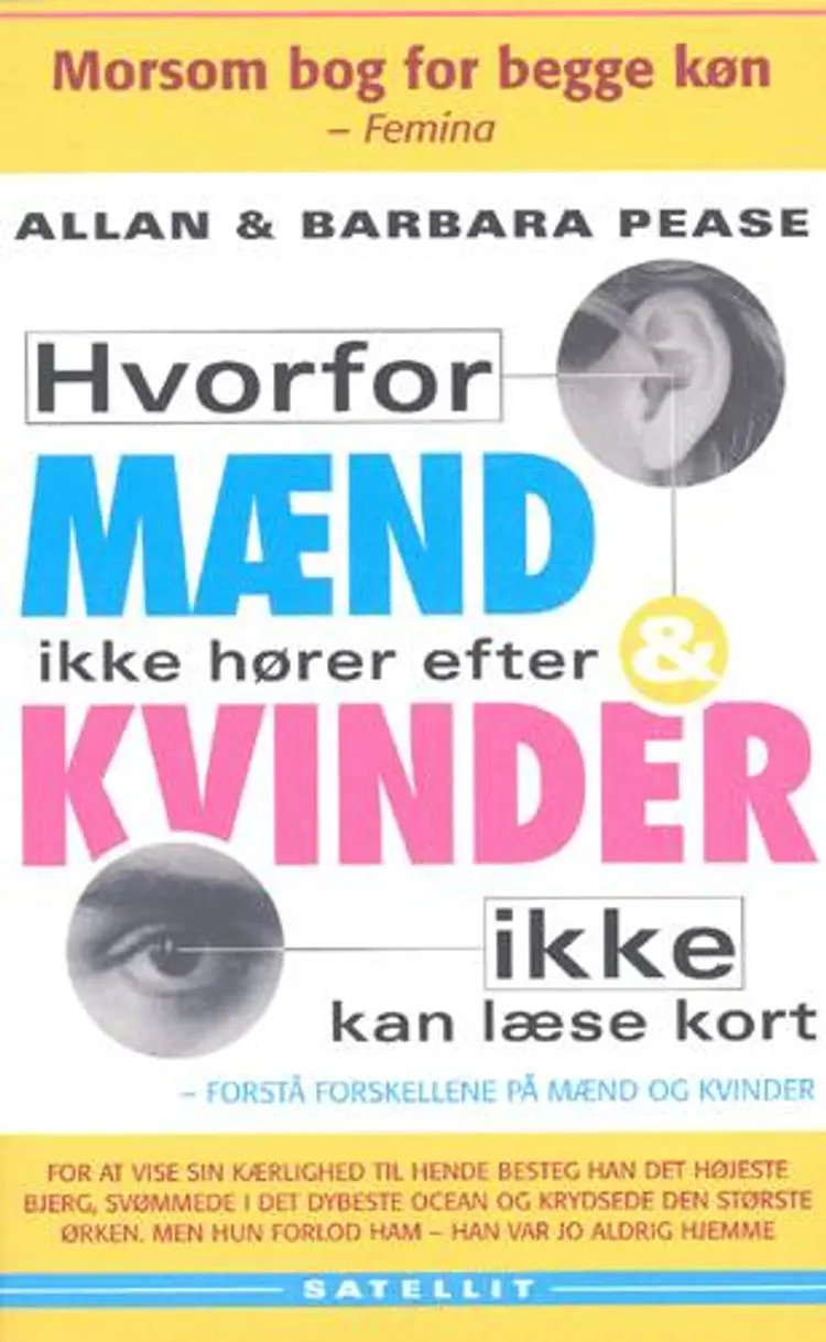 Hvorfor mænd ikke hører efter og kvinder ikke kan læse kort af Allan & Barbara Pease