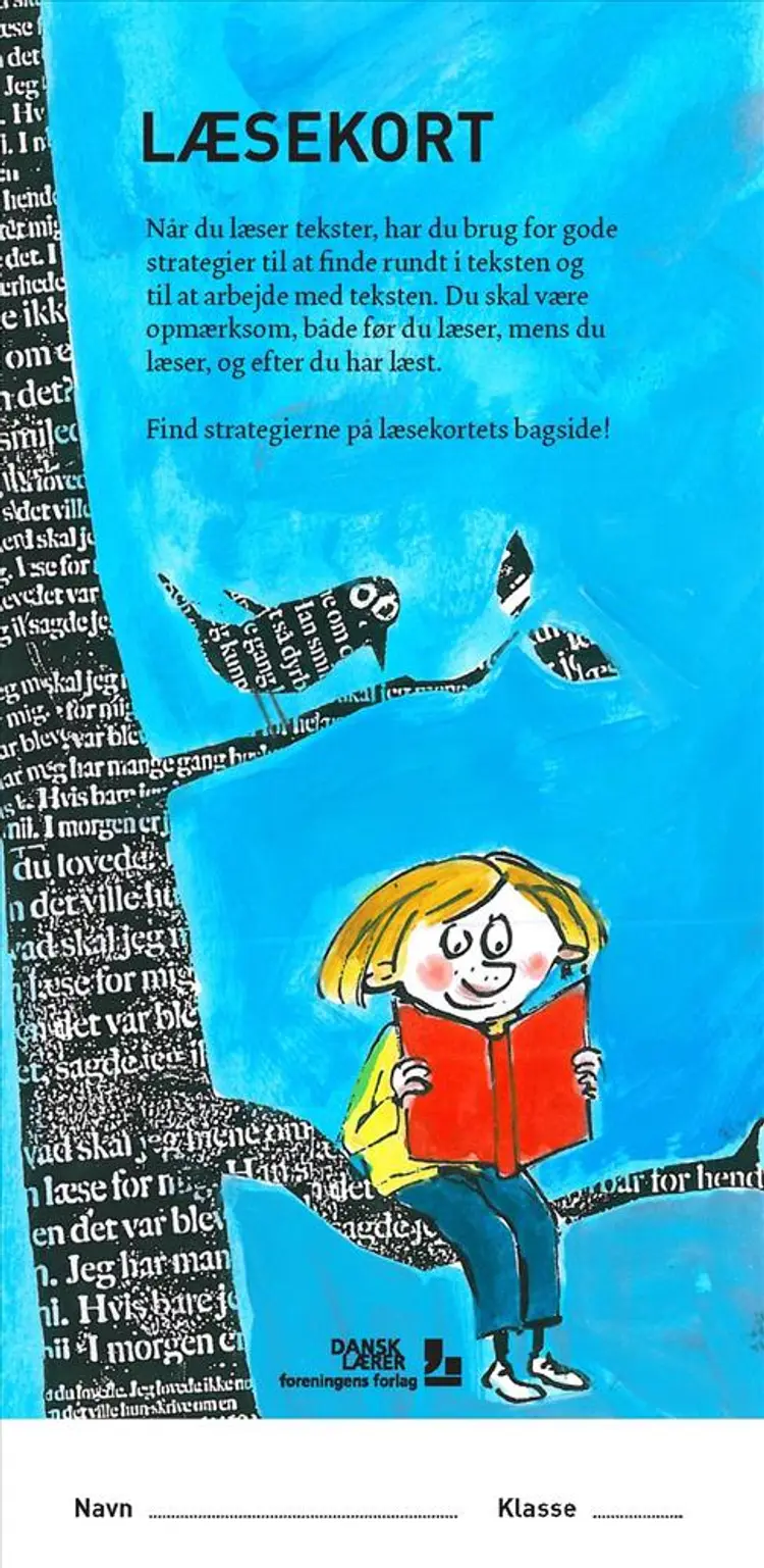 Læsekort. Bogmærker med læsestrategier. Mellemtrin af Anette Ellegaard