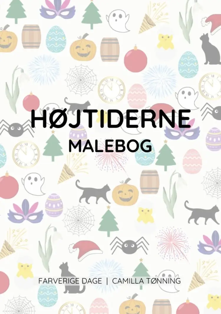 Højtiderne - malebog af Camilla Tønning