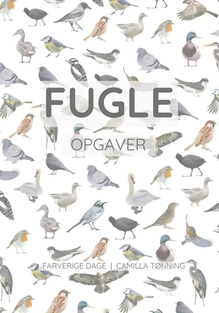 Fugle - opgavebogen af Camilla Tønning