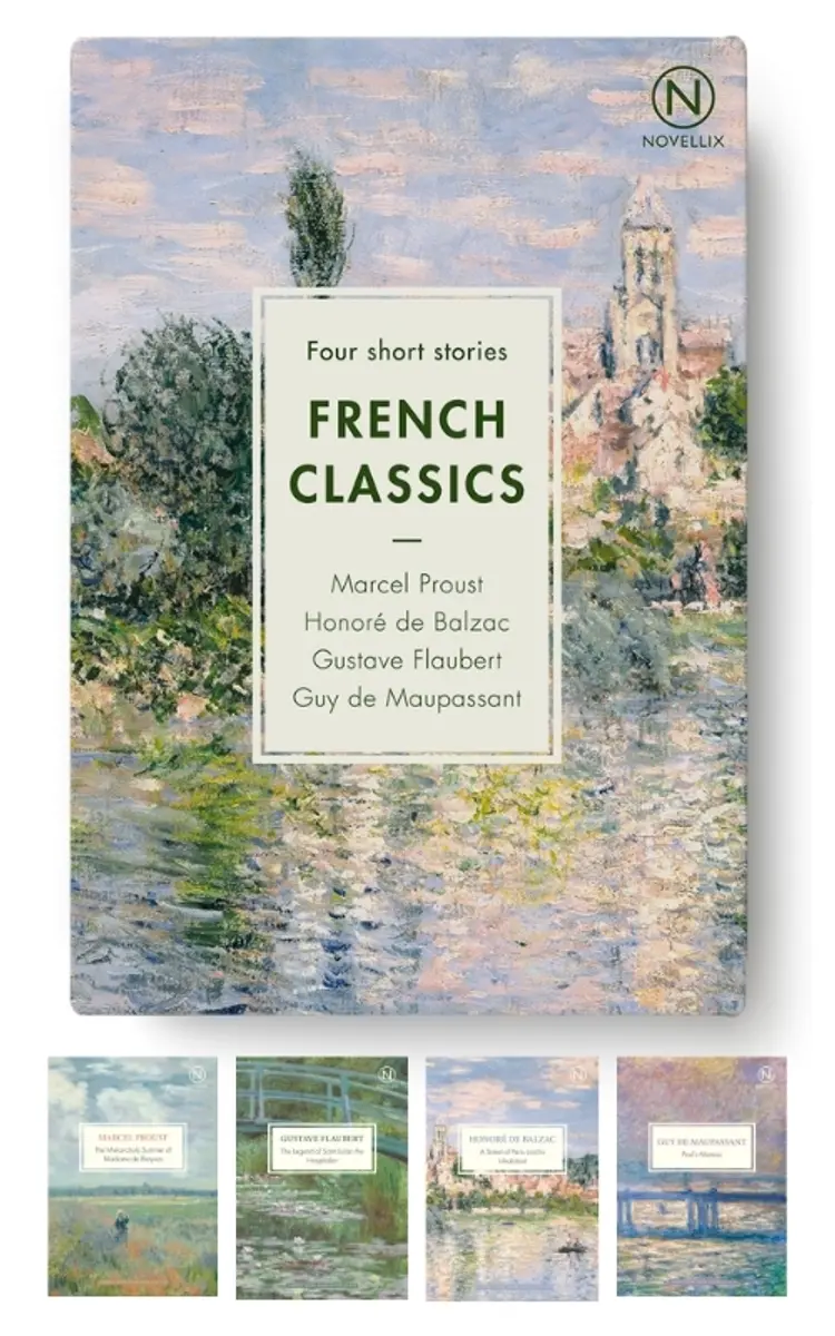Box with four French Classics af Guy de Maupassant