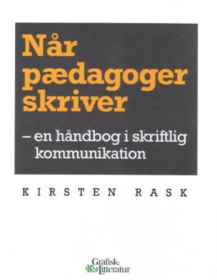 Når pædagoger skriver af Kirsten Rask