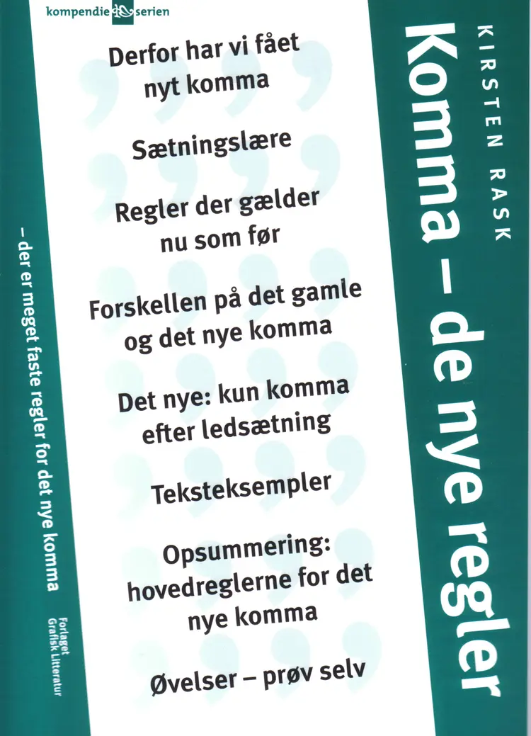 Komma - de nye regler af Kirsten Rask