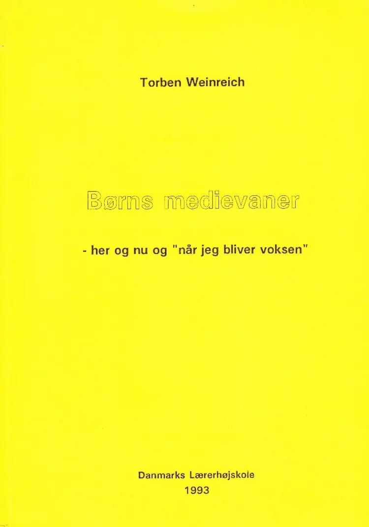 Børns medievaner af Torben Weinreich