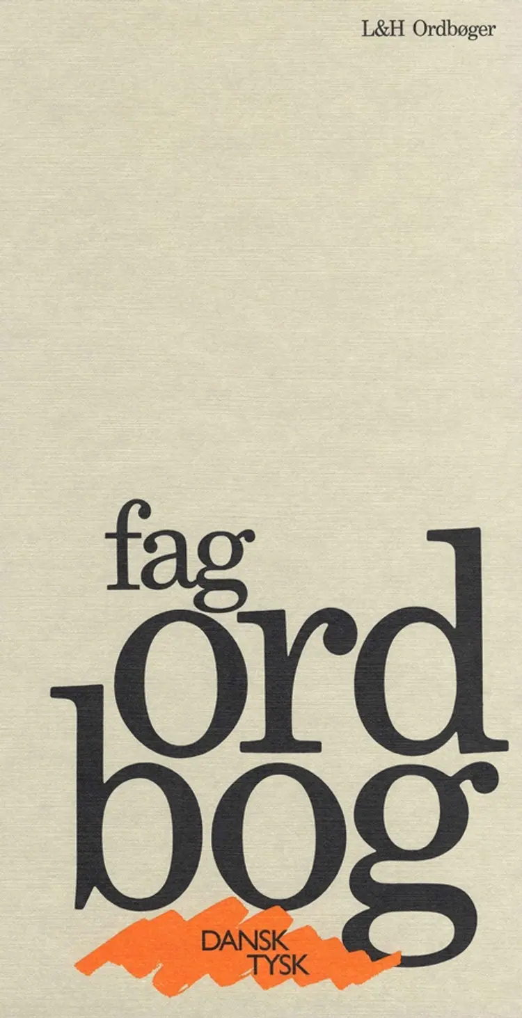 Fagordbog, dansk-tysk af Thomas Arentoft Nielsen