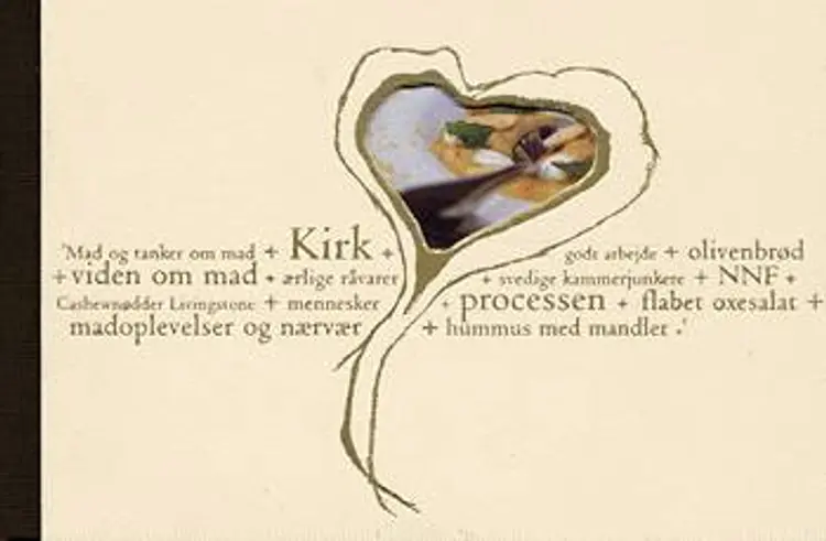 Mad og tanker om mad + Kirk + godt arbejde + olivenbrød + viden om mad + ærlige råvarer + svedige kammerjunkere + NNF + cashewnødder Livingstone + mennesker + processen + flabet oxesalat + madoplevelser og nærvær + hummus med mandler af Carsten Elert