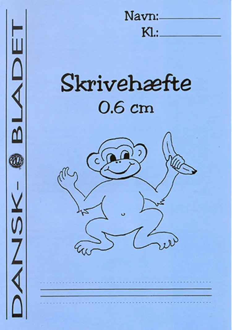 Skrivehæfte med linieafstand 0,6 cm. af Pia Hansson