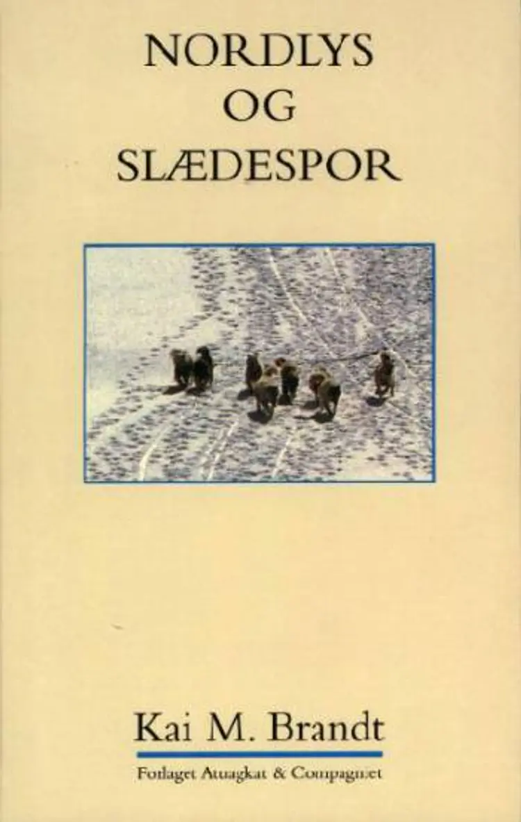 Nordlys og slædespor af Kai M. Brandt