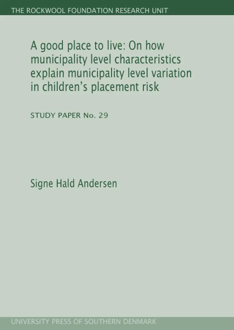 A good place to live af Signe Hald Andersen