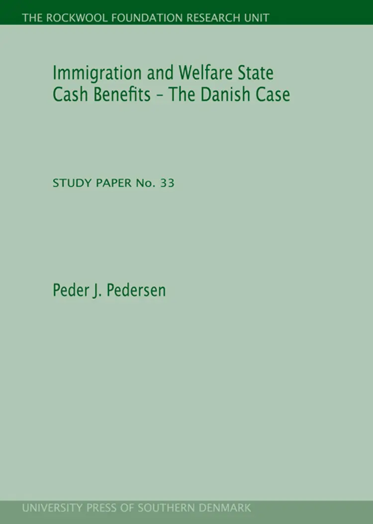 Immigration and Welfare State Cash Benefits af Peder J. Pedersen