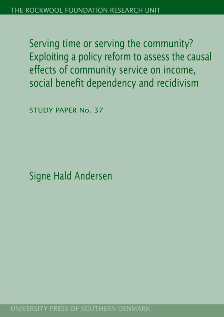 Serving time or serving the community? af Signe Hald Andersen