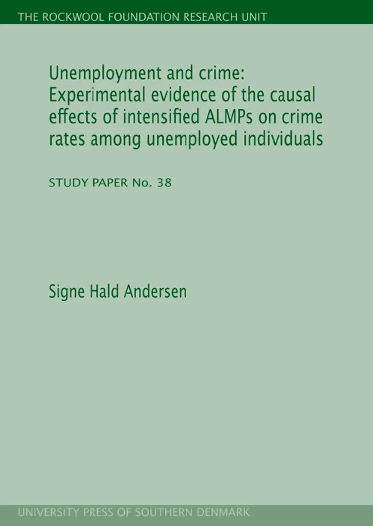 Unemployment and crime af Signe Hald Andersen