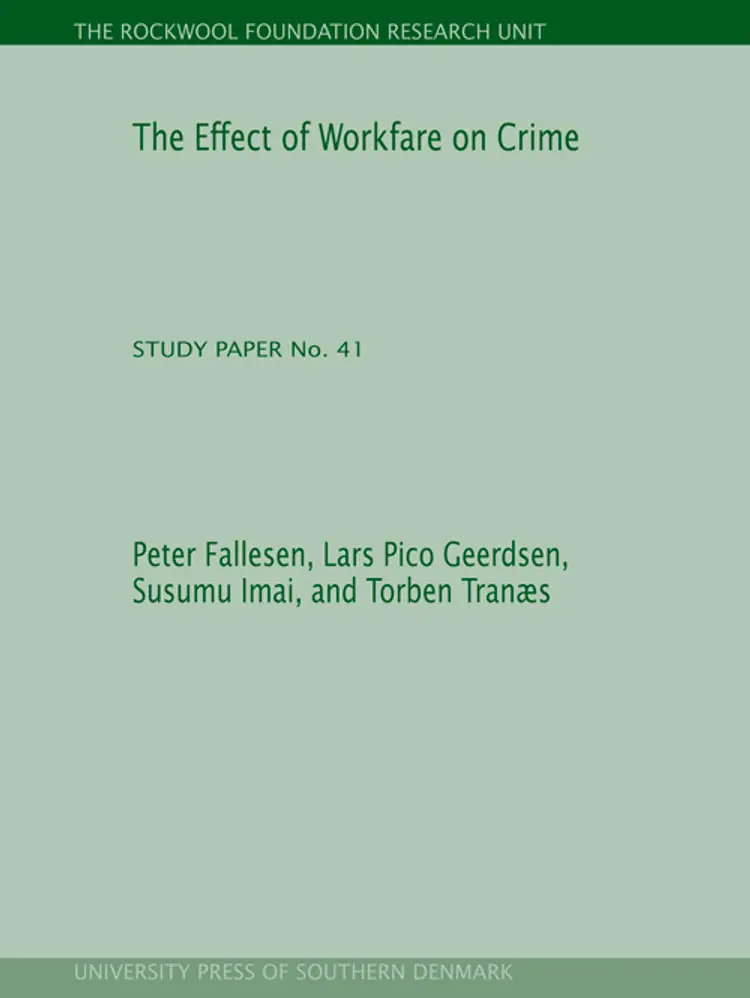 The Effect of Workfare on Crime af Lars Pico Geerdsen