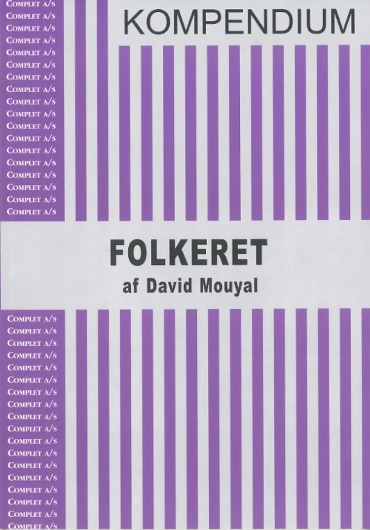 Complet kompendium i folkeret af David Mouyal