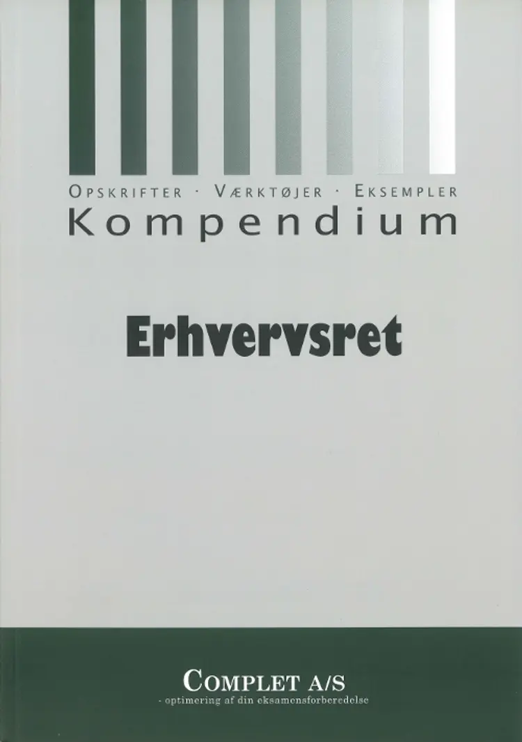 Complet kompendium i erhvervsret af Peter Wedel Ranch Krarup
