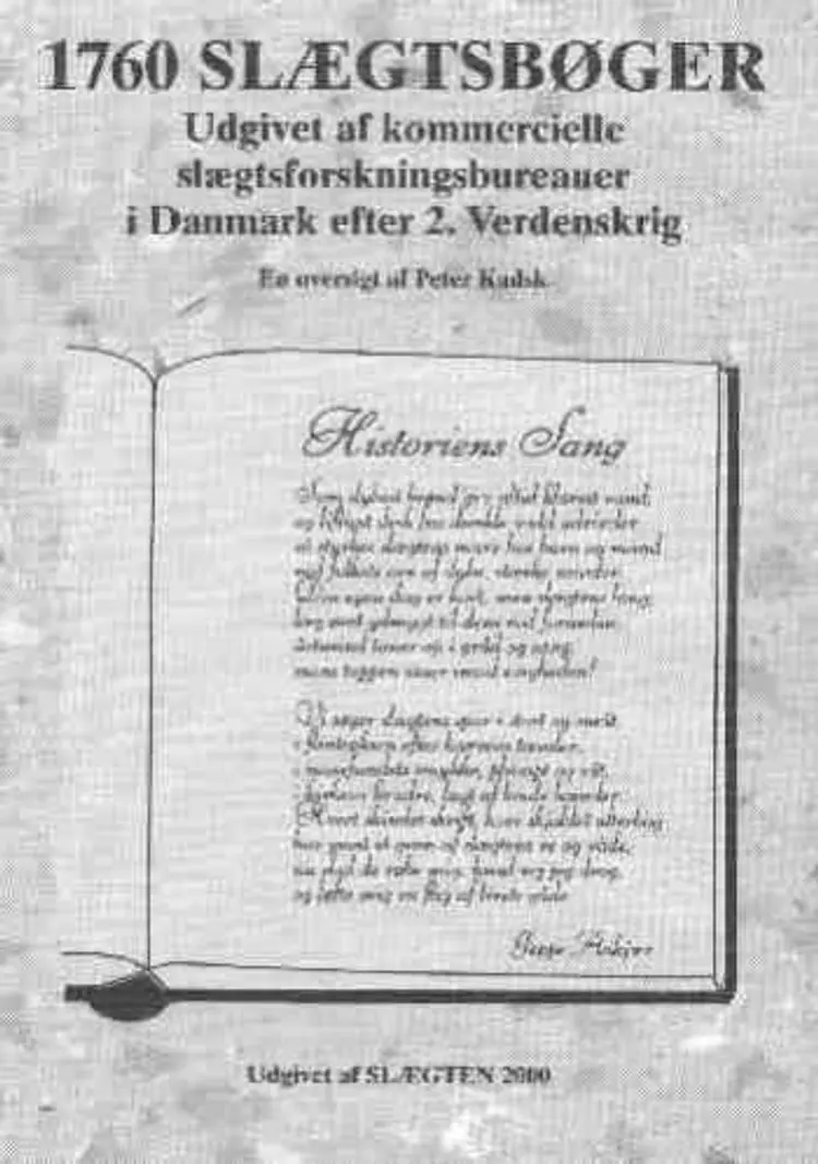 1760 slægtsbøger udgivet af kommercielle slægtsforskningsbureauer i Danmark efter 2. Verdenskrig af Peter Kudsk