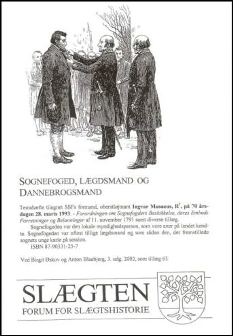 Sognefoged, lægdsmand og Dannebrogsmand af Birgit Øskov