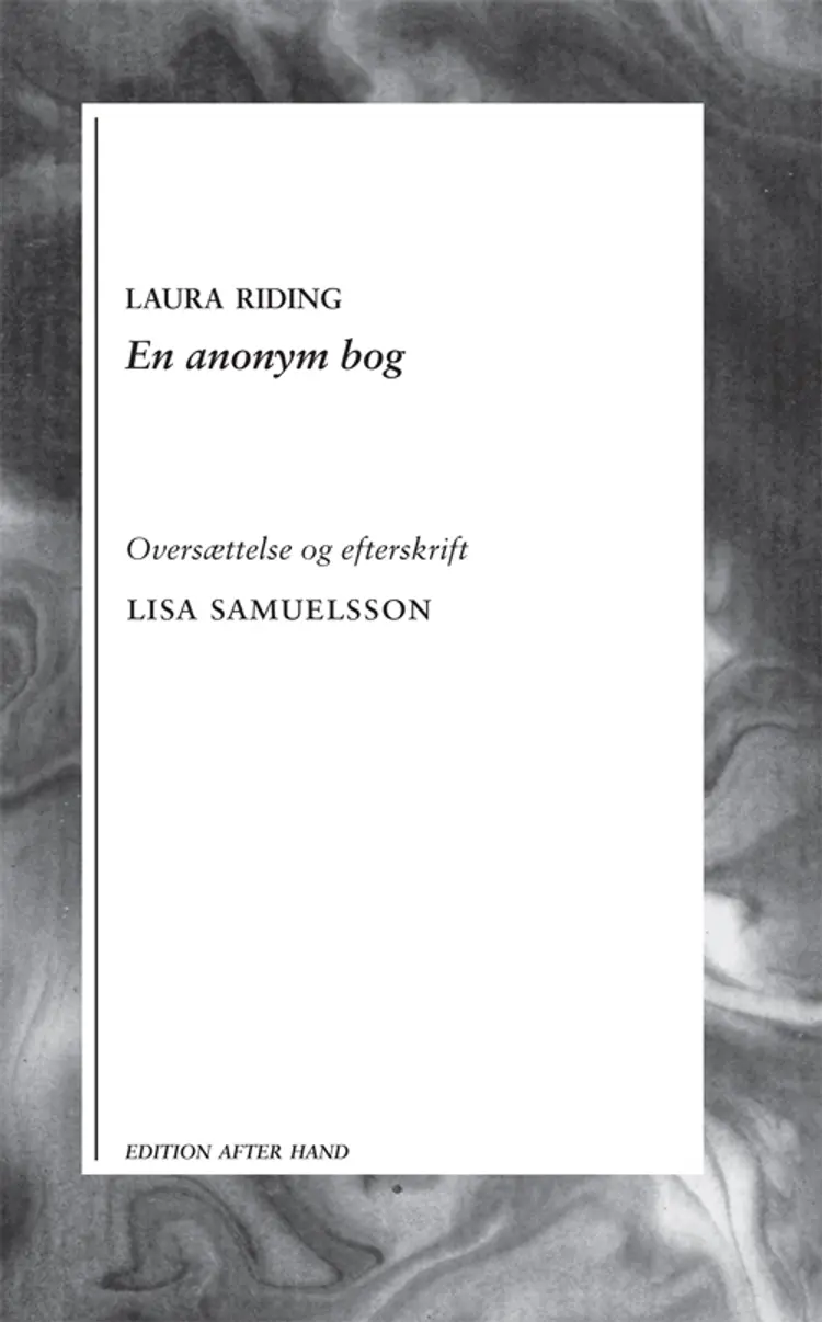 En anonym bog af Laura Riding