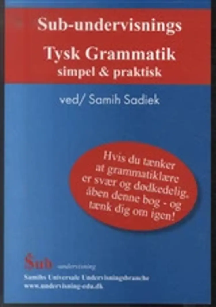 Sub-undervisnings tysk grammatik